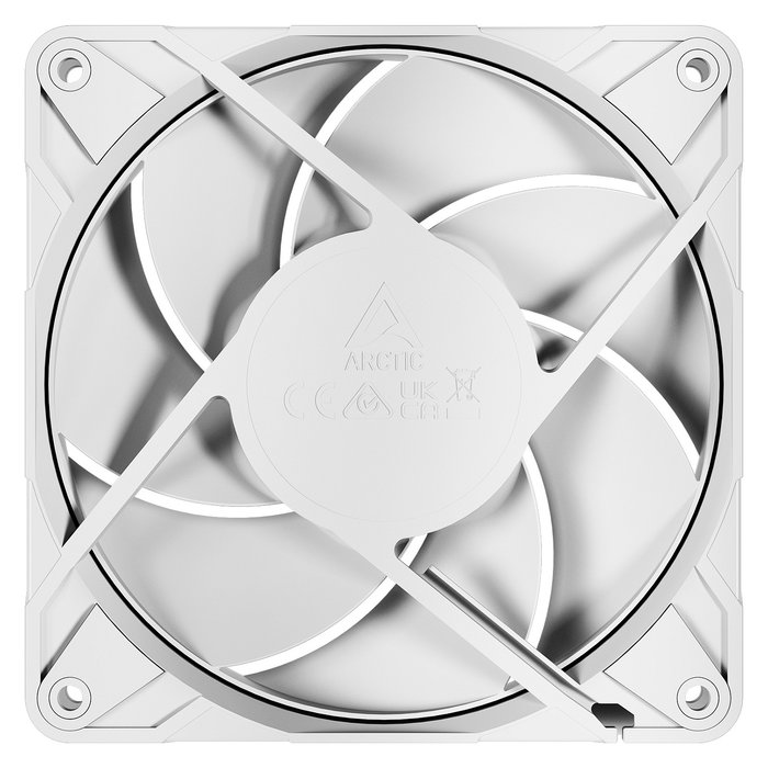 ARCTIC Ventilador 12 Pro PST (White), 12 cm, 131 m³/h, Blanco, 77 CFM, 600-3000 RPM, PWM, FDB