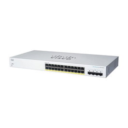 Cisco CBS220-24FP-4G Switch Gestionado L2 Gigabit 24 Puertos PoE 382W 4 SFP Montaje en Rack