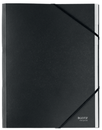 Leitz 39140095 Carpeta Clasificadora de Cartón A4 6 Posiciones, Negro