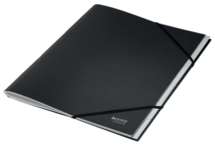 Leitz 39140095 Carpeta Clasificadora de Cartón A4 6 Posiciones, Negro