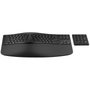 HP 960 Ergonomic Teclado Inalámbrico Ergonómico con Reposamuñecas, Diseño Partido, Teclado Numérico, Distribución Polaca, Negro