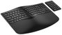 HP 960 Ergonomic Teclado Inalámbrico Ergonómico con Reposamuñecas, Diseño Partido, Teclado Numérico, Distribución Polaca, Negro