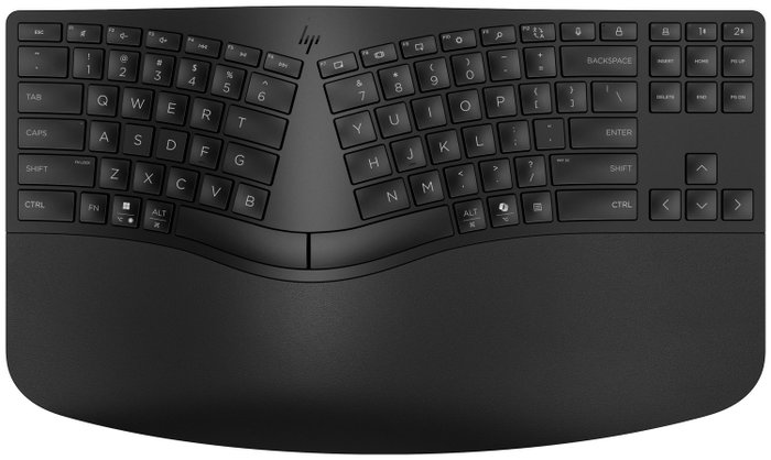 HP 960 Ergonomic Teclado Inalámbrico Ergonómico con Reposamuñecas, Diseño Partido, Teclado Numérico, Distribución Polaca, Negro HP 960 Ergonomic Teclado Inalámbrico Ergonómico con Reposamuñecas, Diseño Partido, Teclado Numérico, Distribución Polaca, Negro