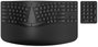 HP 960 Ergonomic Teclado Inalámbrico Ergonómico con Reposamuñecas, Diseño Partido, Teclado Numérico, Distribución Polaca, Negro