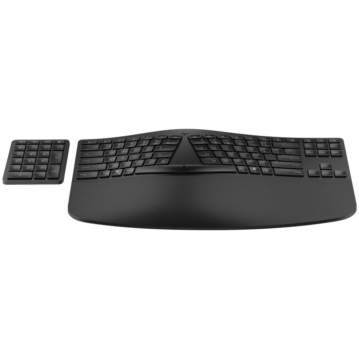 HP 960 Ergonomic Teclado Inalámbrico Ergonómico con Reposamuñecas, Diseño Partido, Teclado Numérico, Distribución Polaca, Negro HP 960 Ergonomic Teclado Inalámbrico Ergonómico con Reposamuñecas, Diseño Partido, Teclado Numérico, Distribución Polaca, Negro