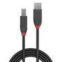 Lindy Cable USB 2.0 Tipo A a B de 5 m Anthra Line Negro