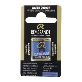 Rembrandt Acuarela en Pastilla Azul Interferencia 846