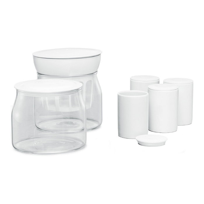 Rommelsbacher JG 80 Yogurtera Eléctrica para Yogur y Requesón, 1.2 L, Negro y Acero inoxidable