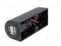PRO CAR Alimentador USB con 2 puertos USB-A