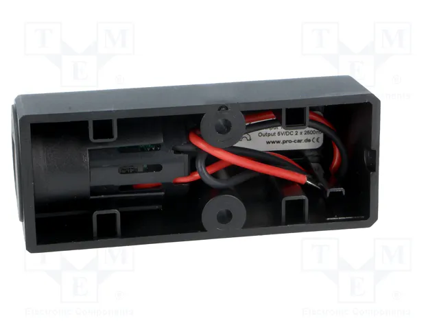 PRO CAR Alimentador USB con 2 puertos USB-A