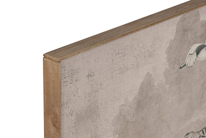 DKD Home Decor Cuadro Lino Abeto Flores Cerezo Surtido de 2 Piezas