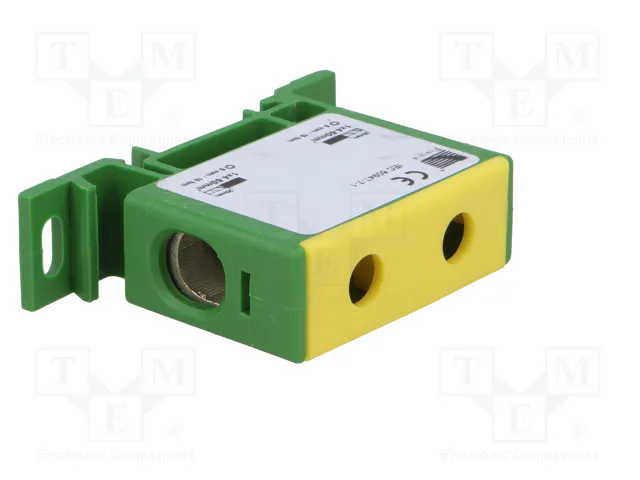 PAWBOL Conector de carril de 125A 600V 50mm2 (1 vía) PAWBOL Conector de carril de 125A 600V 50mm2 (1 vía)