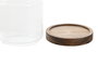 DKD Home Decor Bote de Cristal y Acacia 450ml Transparente