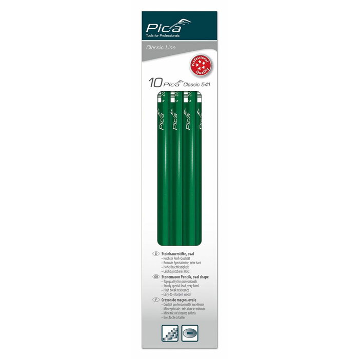 Lápiz de albañil Pica Colgador 10 Piezas