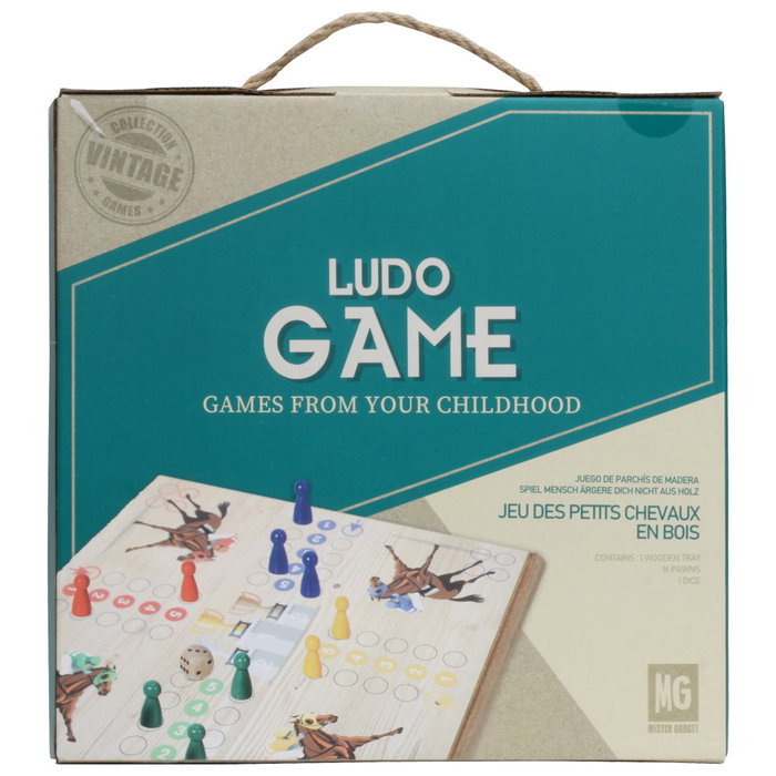 Mister Gadget Juego De Parchís De Madera Colección Vintage