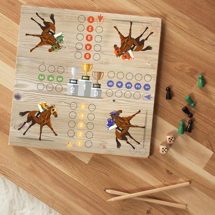 Mister Gadget Juego De Parchís De Madera Colección Vintage