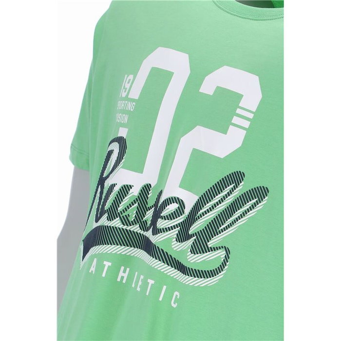 Camiseta de Manga Corta Hombre Russell Athletic Amt A30101 Verde Claro