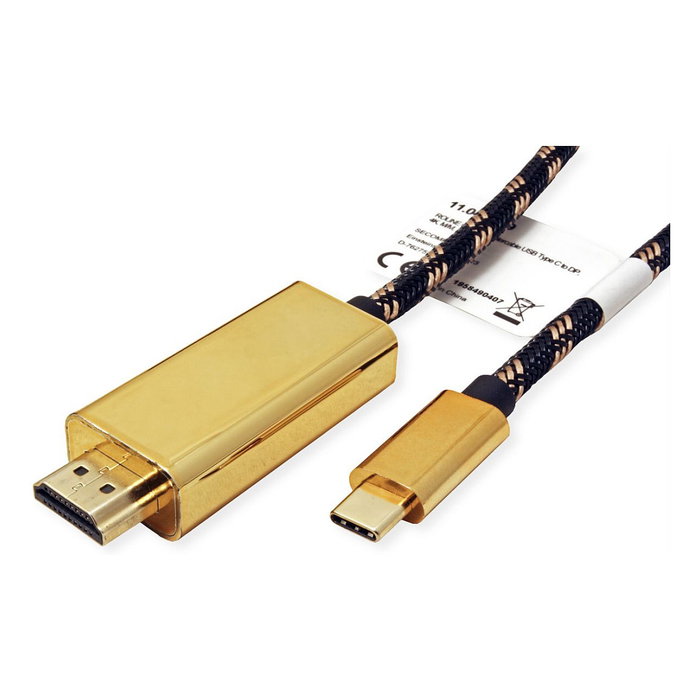 ROLINE Adaptador USB Tipo C a HDMI 11.04.5844, 1 m