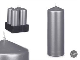 Acorde Vela Taco Plata 20 cm (Set de 12)