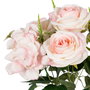 Bouquet Rosas Rosa Pvc-Tejido Decoración 43 cm (Set de 6)