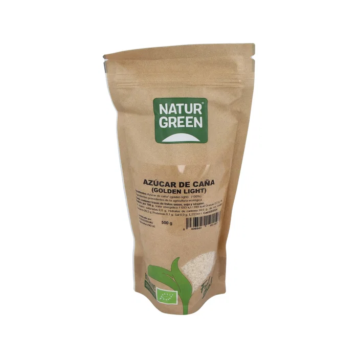 Naturgreen Azúcar de Caña Golden Light Bio 500g - Azúcar Integral de Caña Ecológica para Endulzar Naturgreen Azúcar de Caña Golden Light Bio 500g - Azúcar Integral de Caña Ecológica para Endulzar