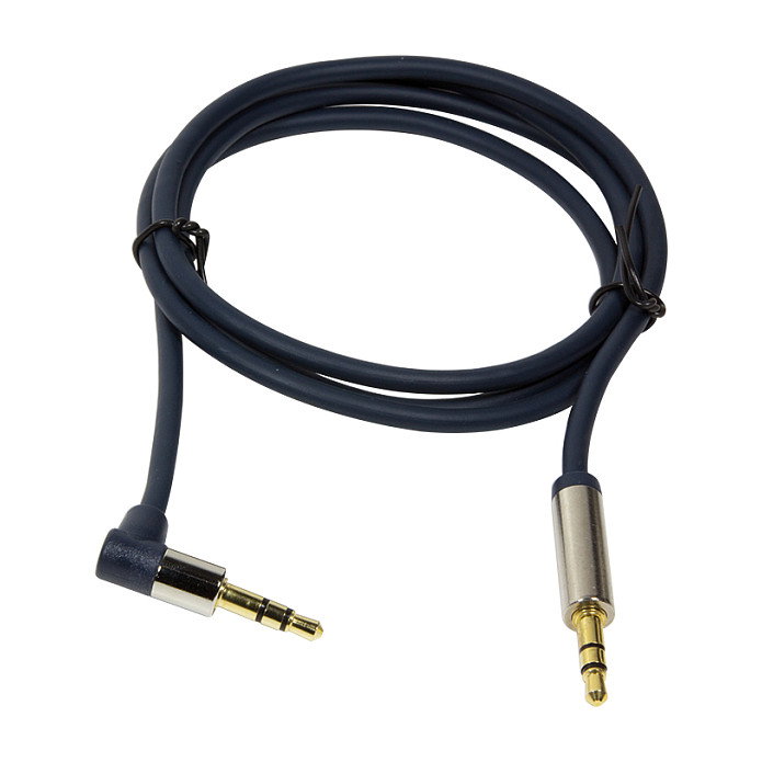 LogiLink Cable de audio 3,5 mm 3-pin/M (90°) a 3,5 mm 3-pin/M, metal, azul, 0,5 m LogiLink Cable de audio 3,5 mm 3-pin/M (90°) a 3,5 mm 3-pin/M, metal, azul, 0,5 m