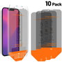 4smarts Second Glass Privacy Kit Servicio para iPhone 16e (10 Unidades) - Protector de Pantalla Opaco