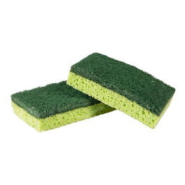 MEMO Estropajo Fuerte Sisal/Pet y Esponja de Celulosa 2 Ud