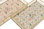 DKD Home Decor Bandeja Metal y Cristal Multicolor Surtido de 2