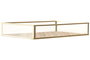 DKD Home Decor Bandeja Metal y Cristal Multicolor Surtido de 2