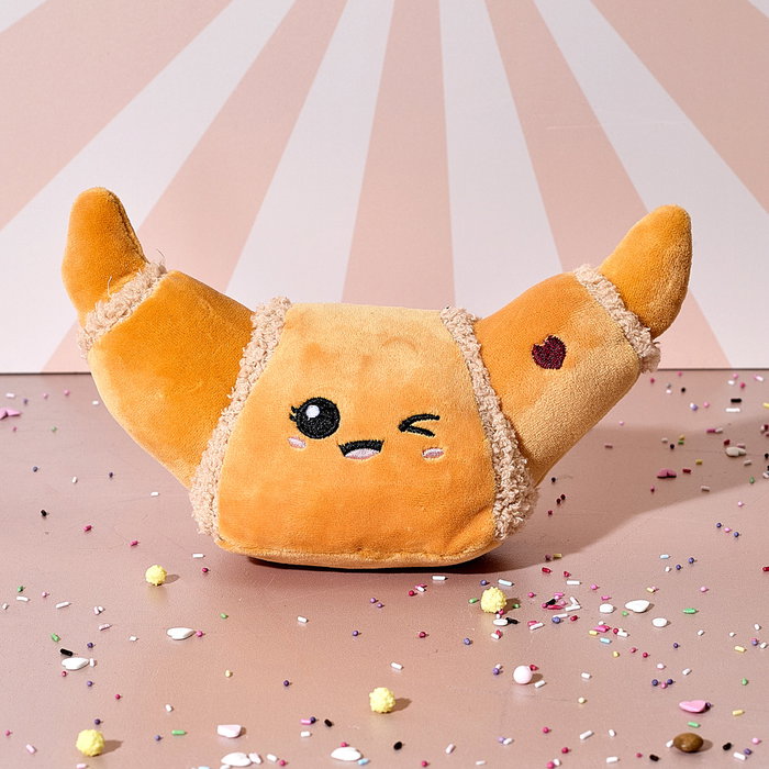 The Concept Factory Peluche Croissant Kawaii de Felpa, Altura 13 cm