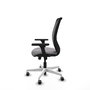 PIQUERAS Y CRESPO Silla de oficina Zulema con Mecanismo Sincro Gris/Negro