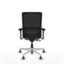 PIQUERAS Y CRESPO Silla de oficina Zulema con Mecanismo Sincro Gris/Negro