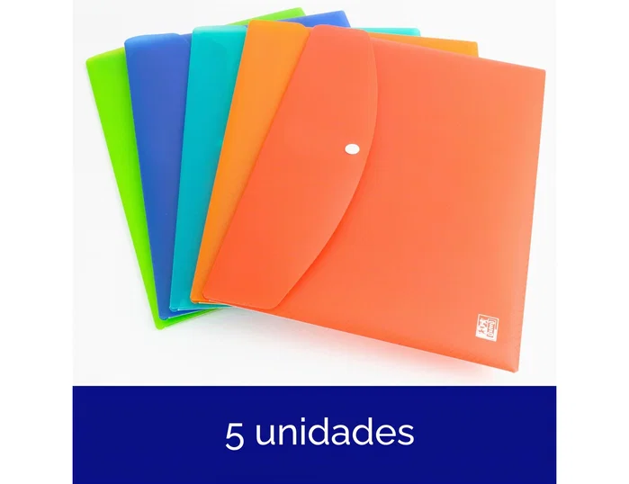Oxford Sobres con Broche Urban A4 Polipropileno Surtidos (Set de 5)