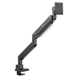 MANHATTAN Soporte Técnico de sobremesa para Monitor, soporte VESA 75-200mm, carga máx. 27kg, para pantallas de 17" a 57", con puertos USB (negro)