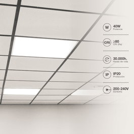 GSC Evolution Panel superficie LED Borma 60x60cm 40W 4200K Blanco