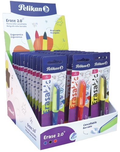 Pelikan Erase 2.0 Expositor de Bolígrafos y Recambios Surtidos