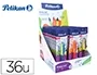 Pelikan Expositor erase 2.0 Sobremesa: 60 Rollers Colores Surtidos y 36 Recambios, Tinta Gel, Trazo 0,7 mm
