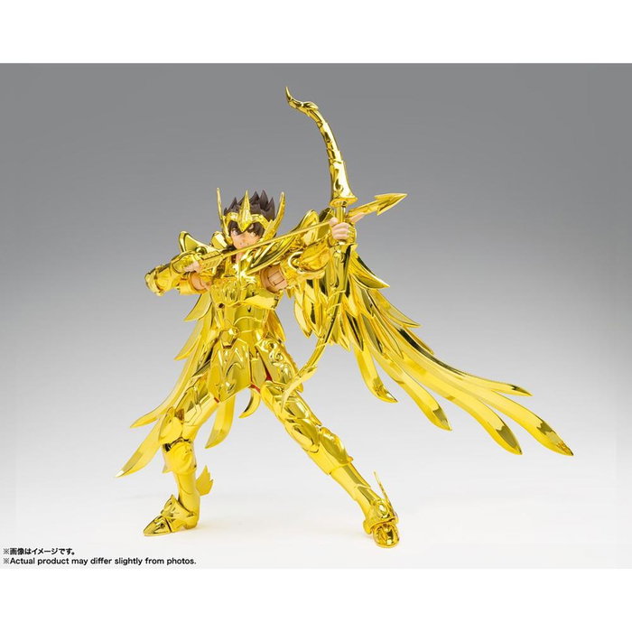 Tamashii Nations Saint Seiya Myth Ex Figura de Acción de Sagitario Seiya con Armadura Dorada de 17cm Colección Anime