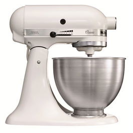 Kitchenaid Robot de Cocina 5K45SS EWH Classic, 4.28 L, Blanco