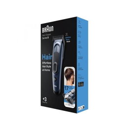 Braun HC5350 Cortapelos Azul (448754) - Motor ProPower, Cuchillas de Acero Quirúrgico, Hasta 40 Min Autonomía