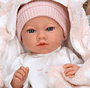 Muñecas Arias Muñeca Elegance Aria Rosa 38 cm con Manta, Muñeco de Peso para Niña, Cuerpo de Vinilo, Edad 3+