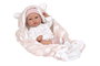 Muñecas Arias Muñeca Elegance Aria Rosa 38 cm con Manta, Muñeco de Peso para Niña, Cuerpo de Vinilo, Edad 3+
