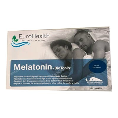 EUROHEALTH Melatonina Biotonin 1,9mg 120 Comprimidos Sublinguales Ayuda a Conciliar el Sueño