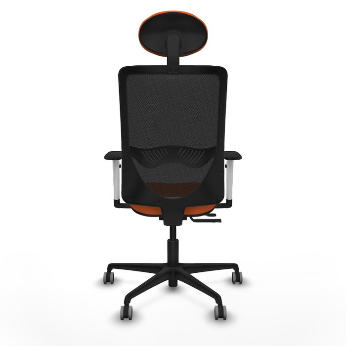 PIQUERAS Y CRESPO Silla de oficina Zulema con mecanismo Sincro/Traslack Naranja y Negro