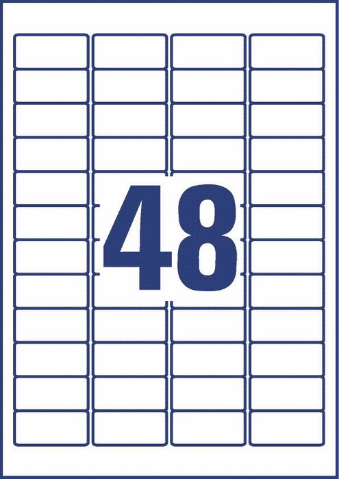 Avery L7911-10 Etiquetas de Polietileno Flexible 45,7 x 21,2 mm, 10 Hojas