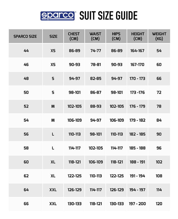 Sparco S00114454BMBB Traje Competition 2022 Talla 54 Azul-Blanco
