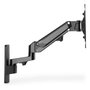 DIGITUS Soporte de Pared Universal para Monitor con Muelle Neumático y Brazo Giratorio