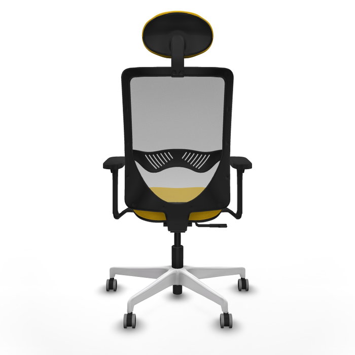 PIQUERAS Y CRESPO Silla de oficina Zulema con mecanismo Sincro, Amarillo y Gris PIQUERAS Y CRESPO Silla de oficina Zulema con mecanismo Sincro, Amarillo y Gris