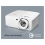Optoma UHZ35 Proyector DLP Láser 4K UHD 3840x2160 3500 Lúmenes Portátil 3D